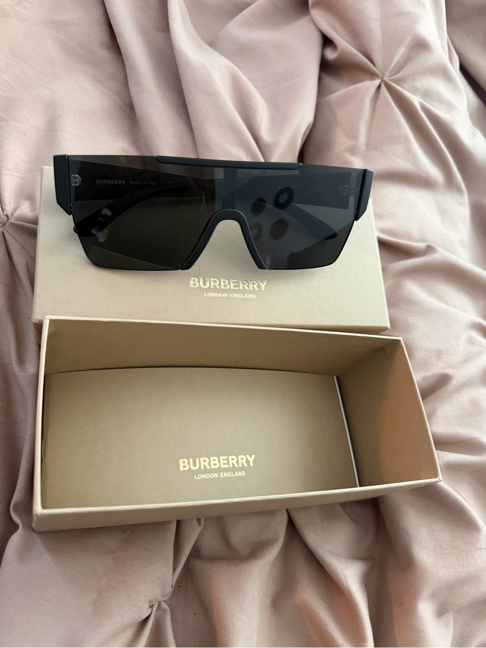 Burberry Women’s Black Shield Sunglasses